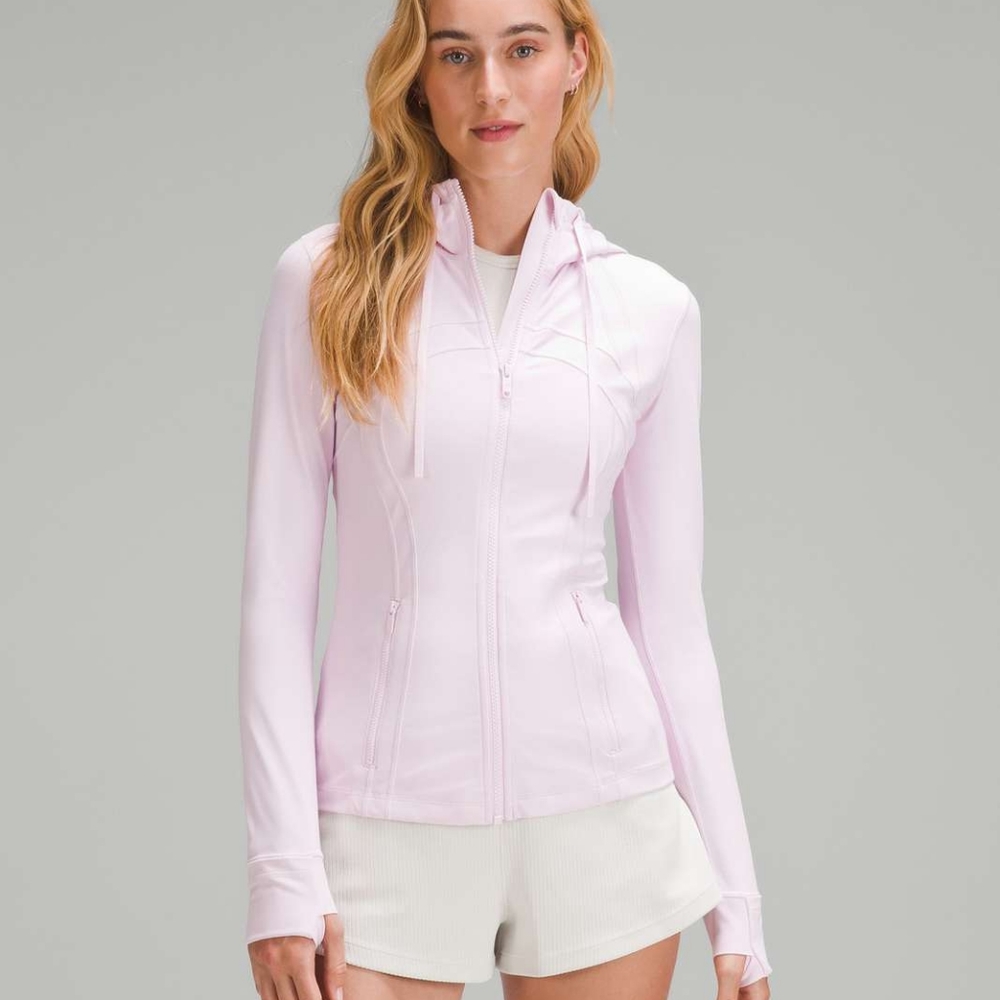 Meadowsweet pink Lululemon hooded define jacket